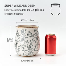 Jemirry vintage distressed rim glaze adds character for rustic counters or open shelving.