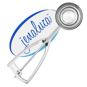 Jenaluca extra large ice cream scoop handle for smooth, controlled portions.