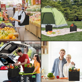 JERIA bulk 50-pack tote bags for economical daily reuse