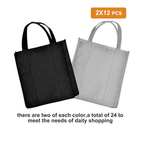 JERIA foldable tote bags folded flat for compact storage in car or bag