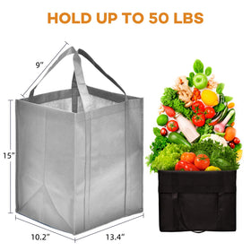 JERIA heavy-duty tote with reinforced handles supports heavy loads during trips