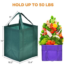 JERIA heavy-duty tote with reinforced handles ready for heavy loads.