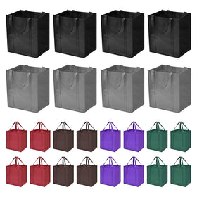 JERIA reusable grocery bags showing large capacity for groceries.