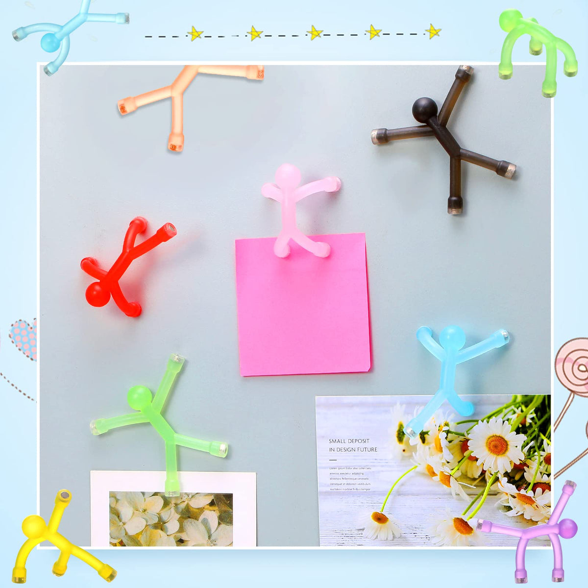Jerify humanoid magnetic toy yellow energizes desk setups and reminders