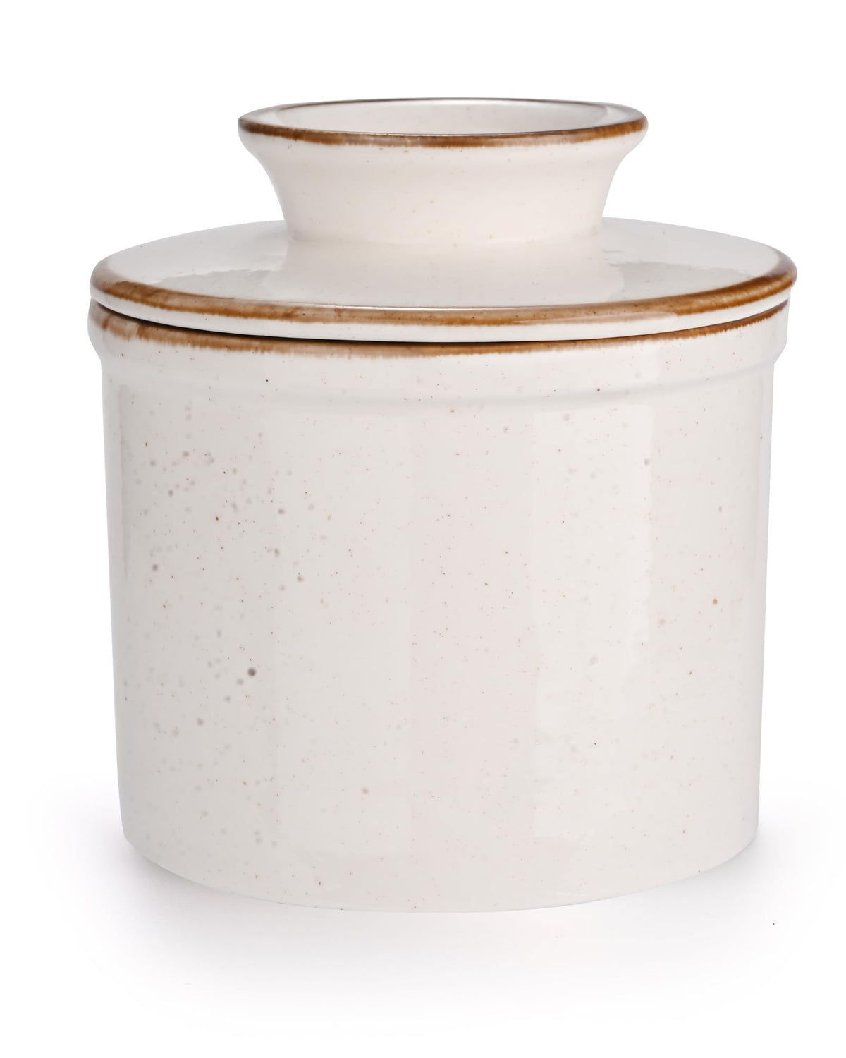 Jersinwei French Butter Dish with water seal keeping butter ready to spread