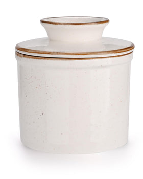 Jersinwei French Butter Dish with water seal keeping butter ready to spread