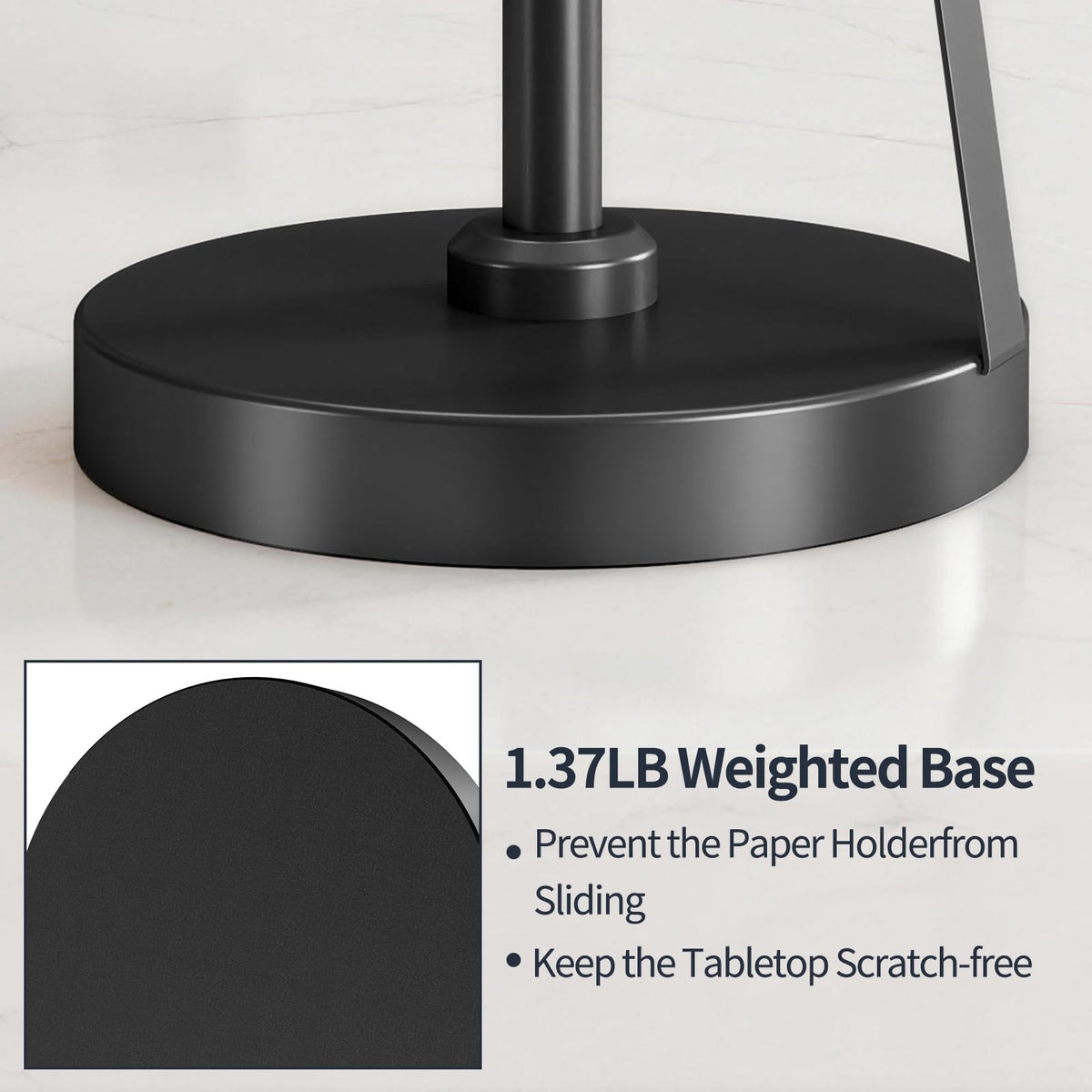 Jesginboo compact 13x7 inch base fits tight spaces by sinks and counters