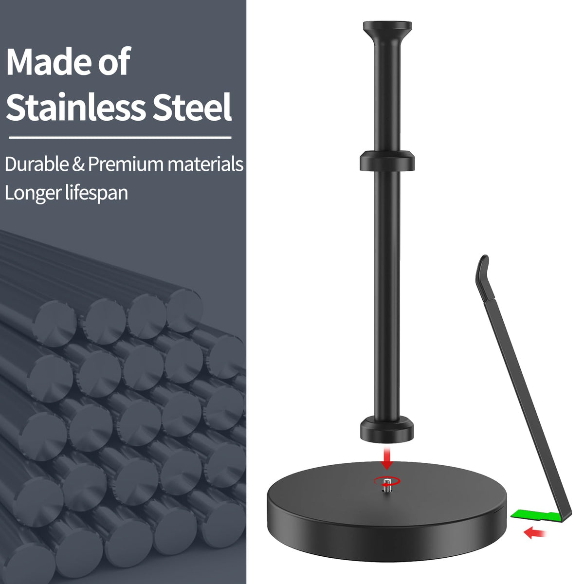 Jesginboo one-handed tear action reduces mess during cooking and cleaning