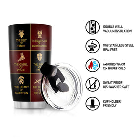 Jesuspirit Armor of God stainless steel detail, high quality material
