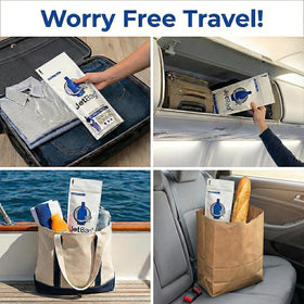 JetBag Bold compact travel design fits easily in luggage or car compartments.
