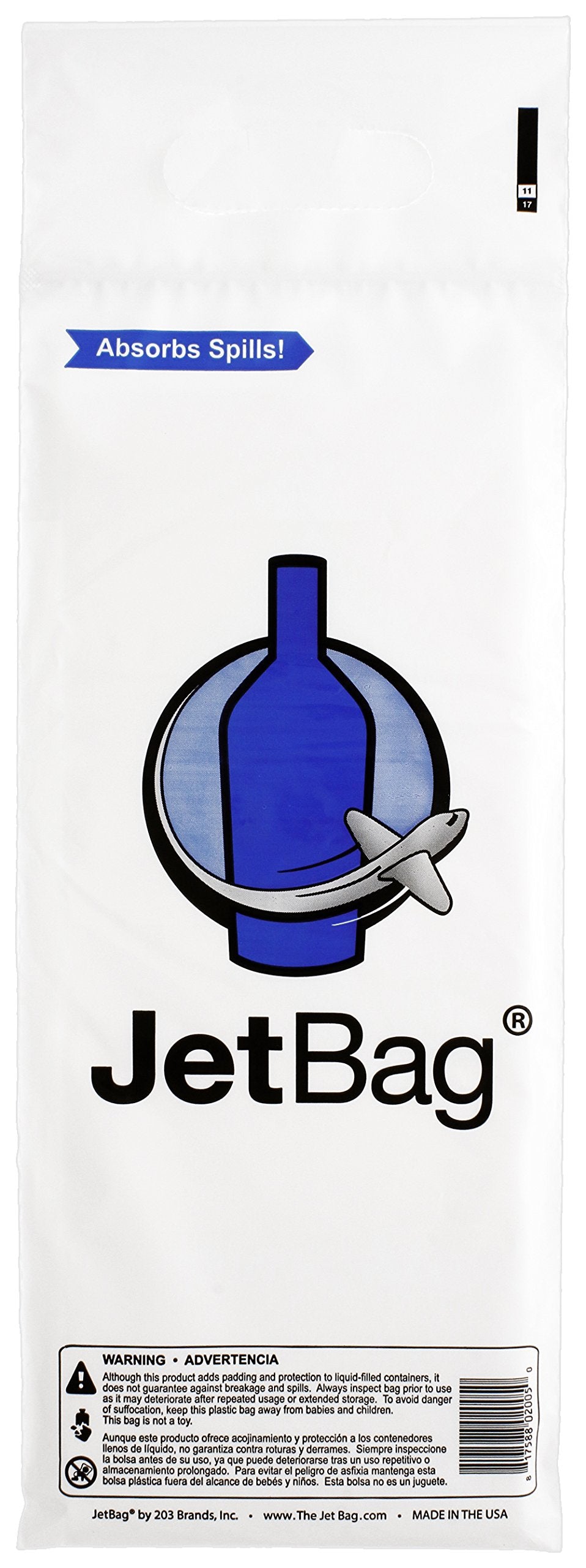 JetBag Bold made in USA ensures sturdy construction for durable travel protection.