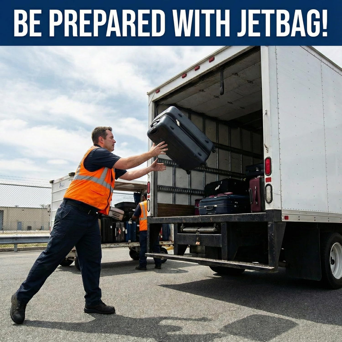 JetBag PRO Bold compact design fits luggage, car, or carry-on.