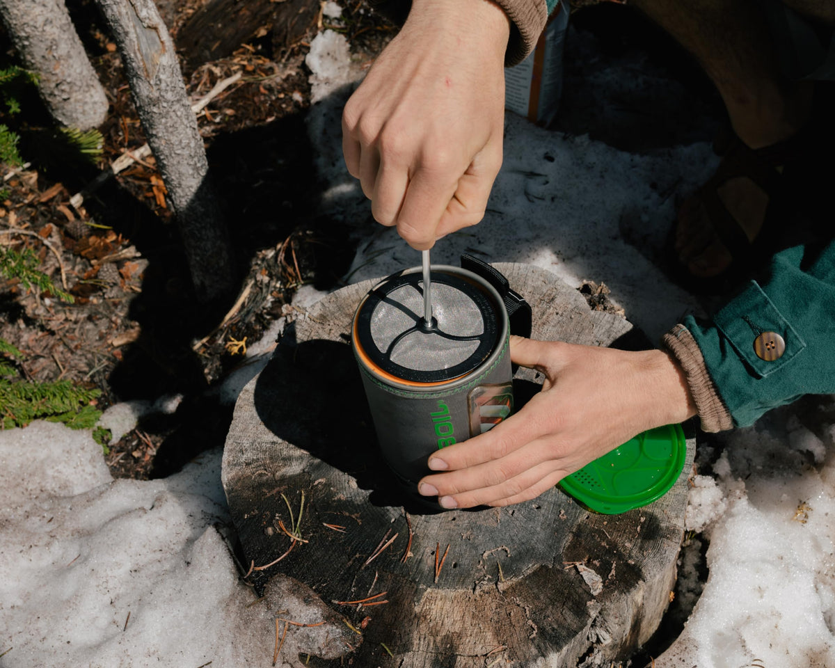 Detachable stem and basket simplify packing after a rugged day outdoors