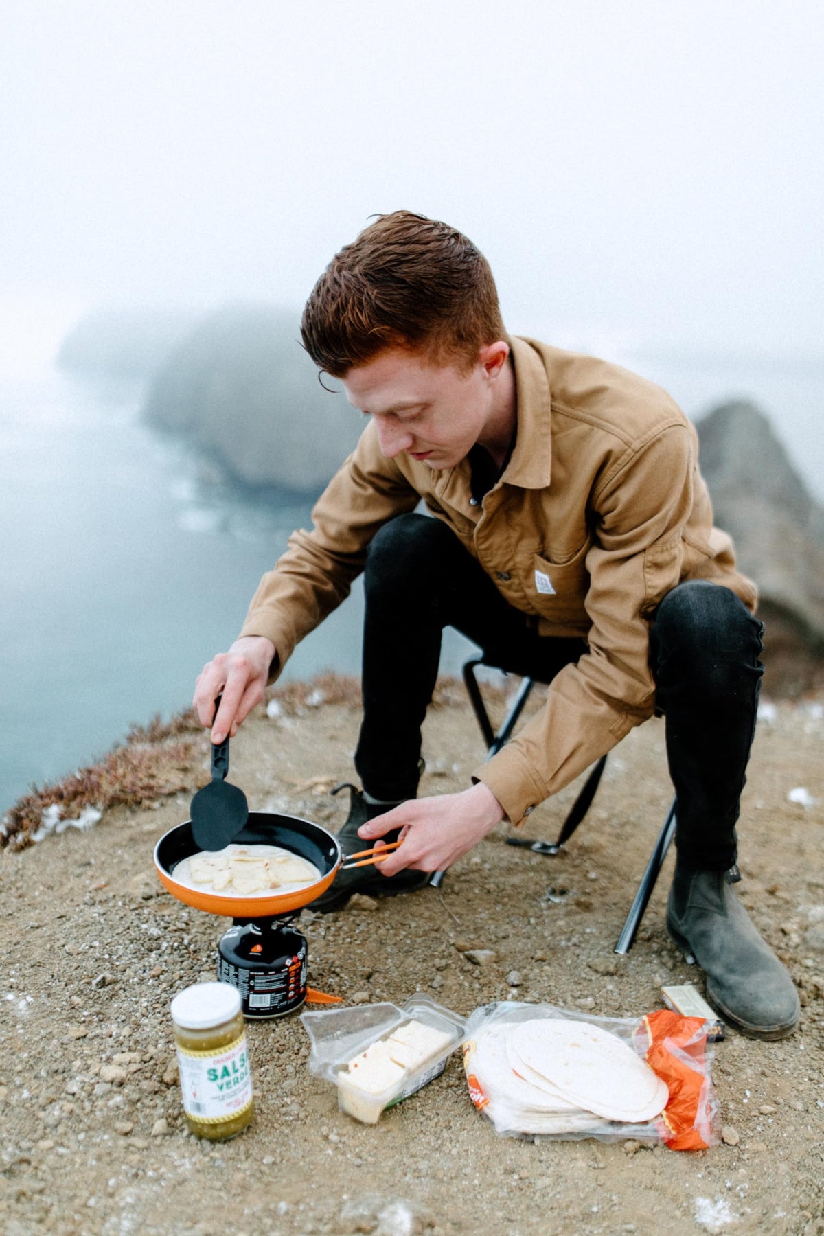 Jetboil Summit Skillet with spatula visible for quick on-trail meals