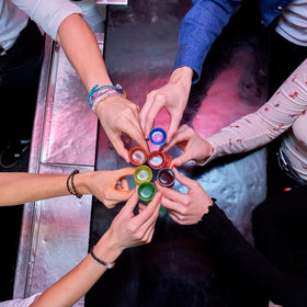 Jetec weed-themed shot glasses ideal for bachelor or bachelorette events.