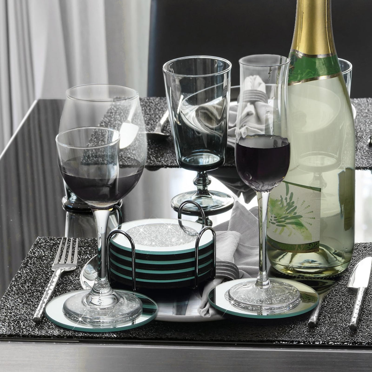 Jetec gift-ready coaster set ideal for housewarmings or holidays.