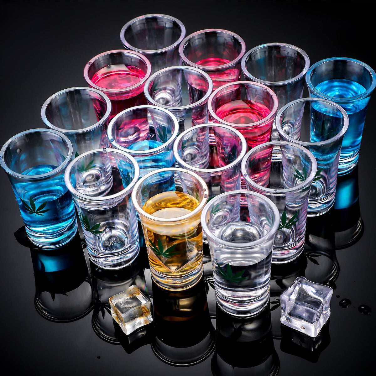 Jetec handheld 1.2 oz shot glass ideal for tastings at parties.