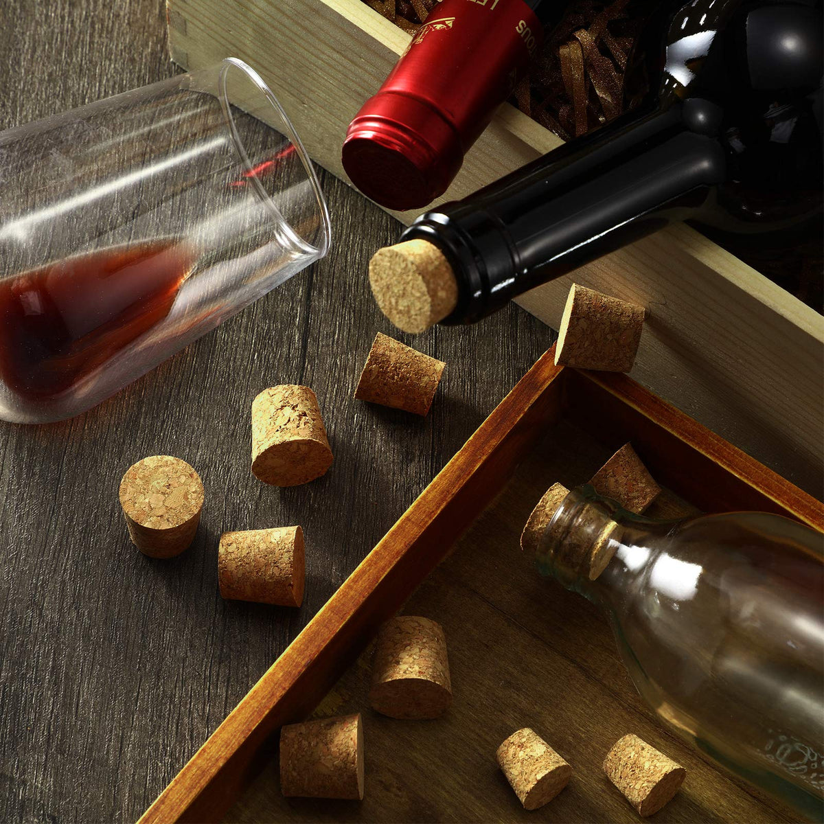 Jetec tapered cork stopper closeup showing tight seal and smooth wood.