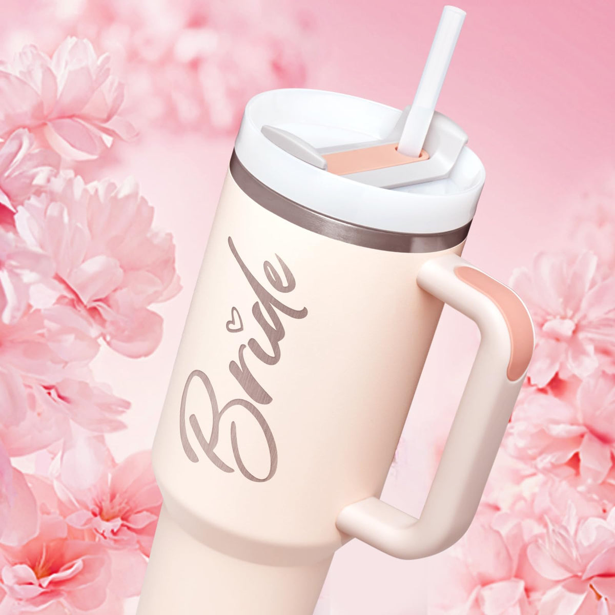Jetikon Bride 40oz tumbler straw for mess-free sipping