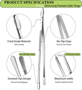 JETKONG tweezers show ergonomic handle for comfortable use.