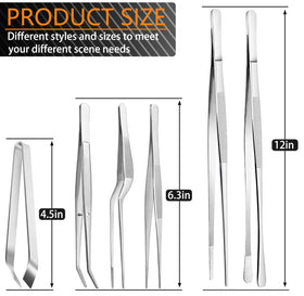 JetKong 6.3-inch tweezers providing precise control in the kitchen.