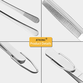 JETKONG ergonomic kitchen tweezers designed for comfortable long use