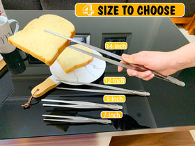 JETKONG barbecues-ready tweezers for turning meat and seafood evenly.