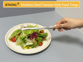 JETKONG stainless steel kitchen tweezers offer durability and rust resistance