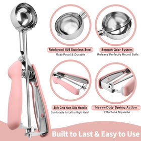 JETONN 18-8 stainless steel bowl and shaft close-up, rust-resistant construction