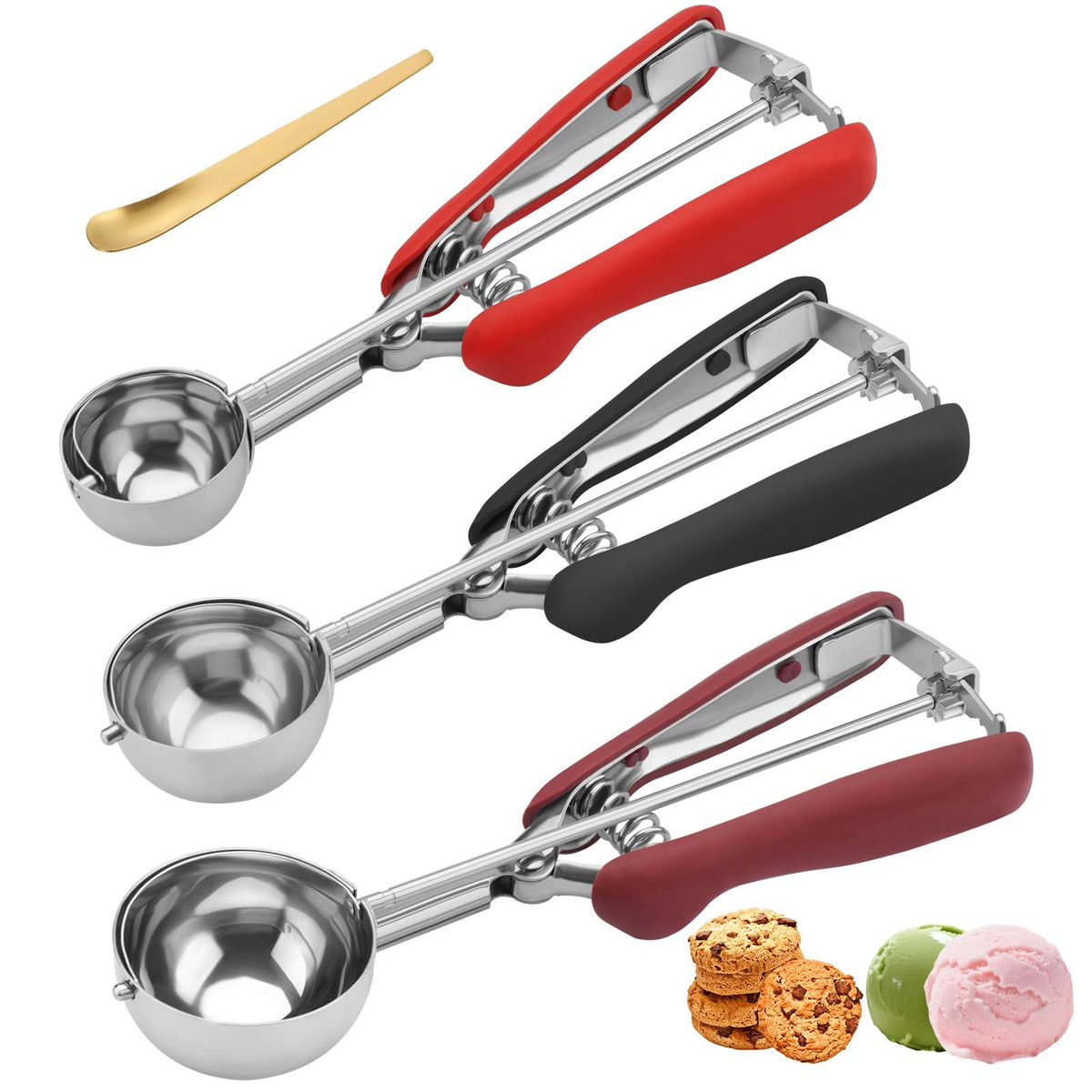 Jetonn cookie scoops small scoop for precise 1 Tbsp portions.