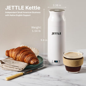 Jettle 34-inch cord offers flexible placement in kitchens or offices.