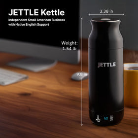 Jettle automatic shut-off safety feature prevents overboiling during use