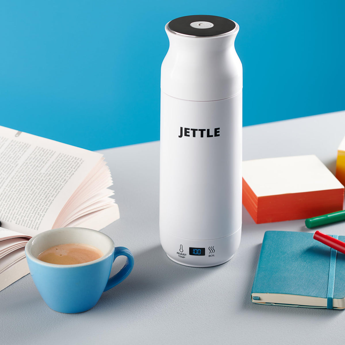 Jettle dry-boil and overheat protection prevent accidents.