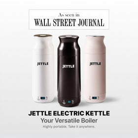 Jettle travel kettle LED temperature display showing real-time heat for precise brewing