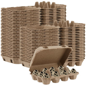 JEUIHAU quail egg pulp cartons with flat-top design for easy labeling and stacking.
