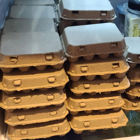 JEUIHAU quail egg pulp cartons in bulk 50-count are ideal for farms and markets.