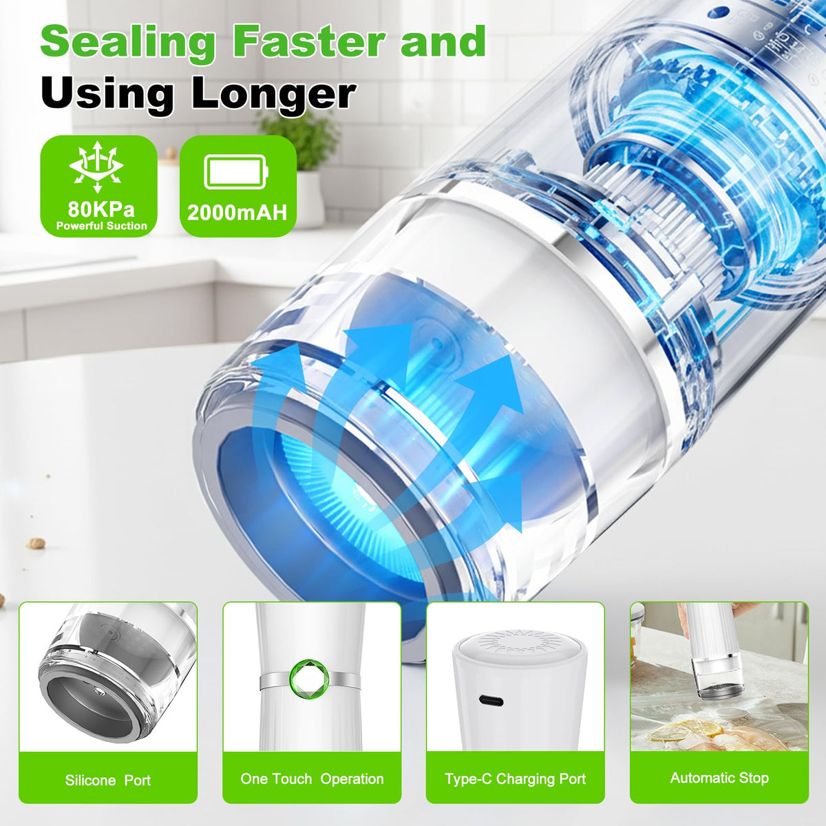 Jexqizy detachable tank supports wet and dry mode sealing with easy cleanup.