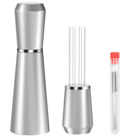 Jeymei WDT with eight needles and stand for even grind distribution.