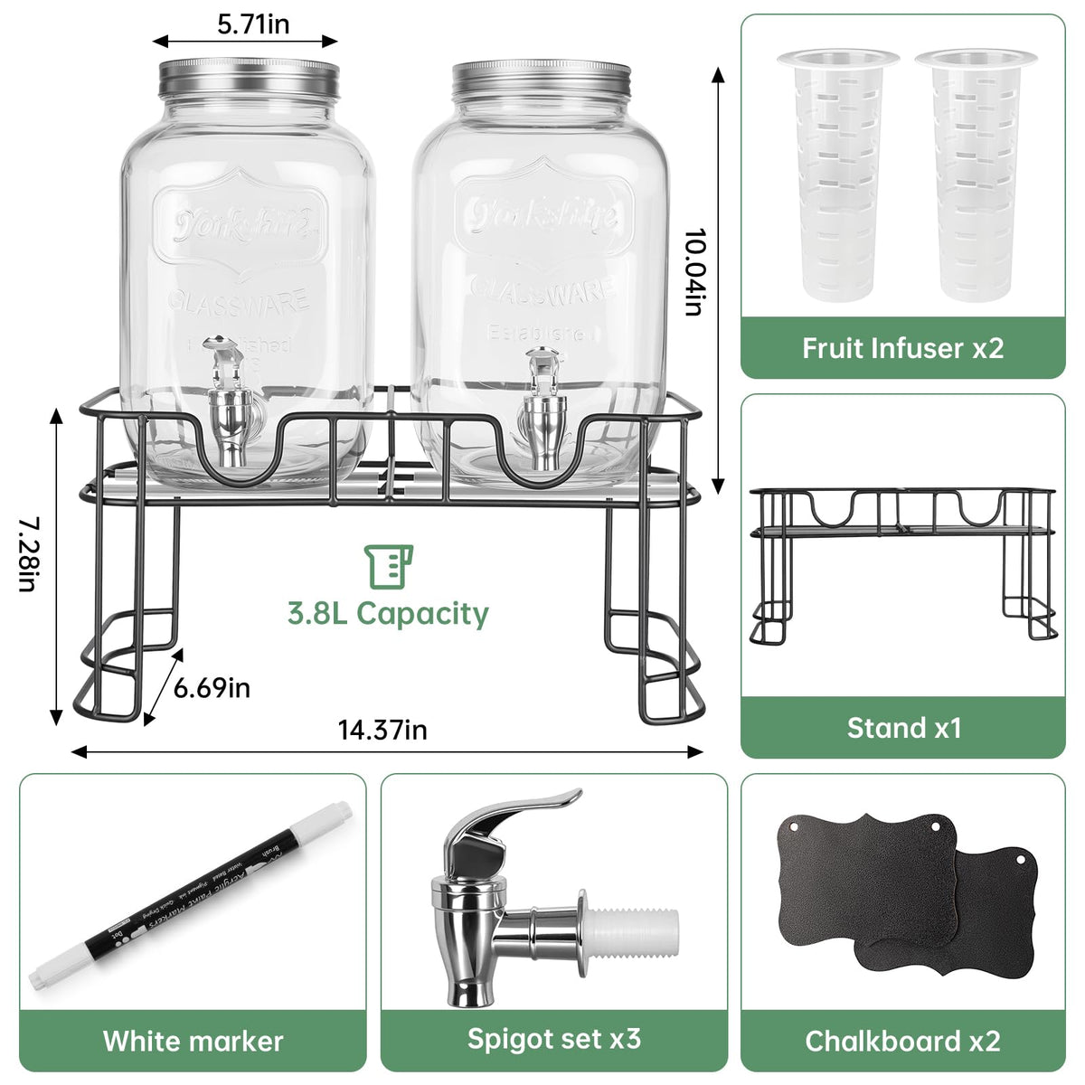 Ice-cylinder keeps beverages cold in the dispenser