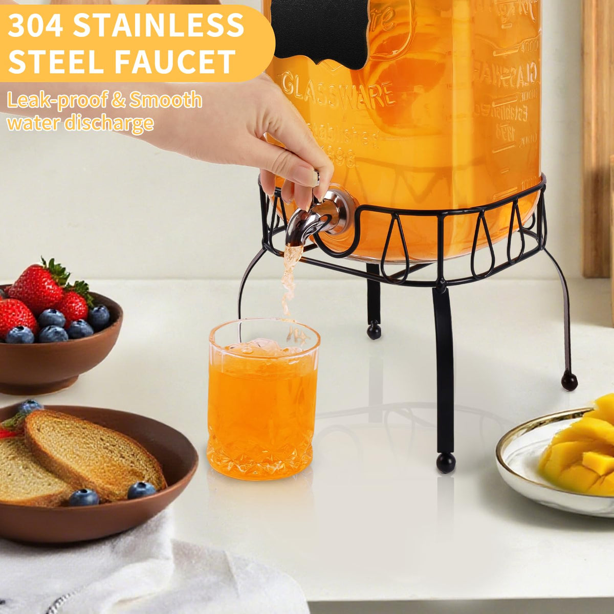 JFBAOLAO premium glass is elegant and durable for any table setting.