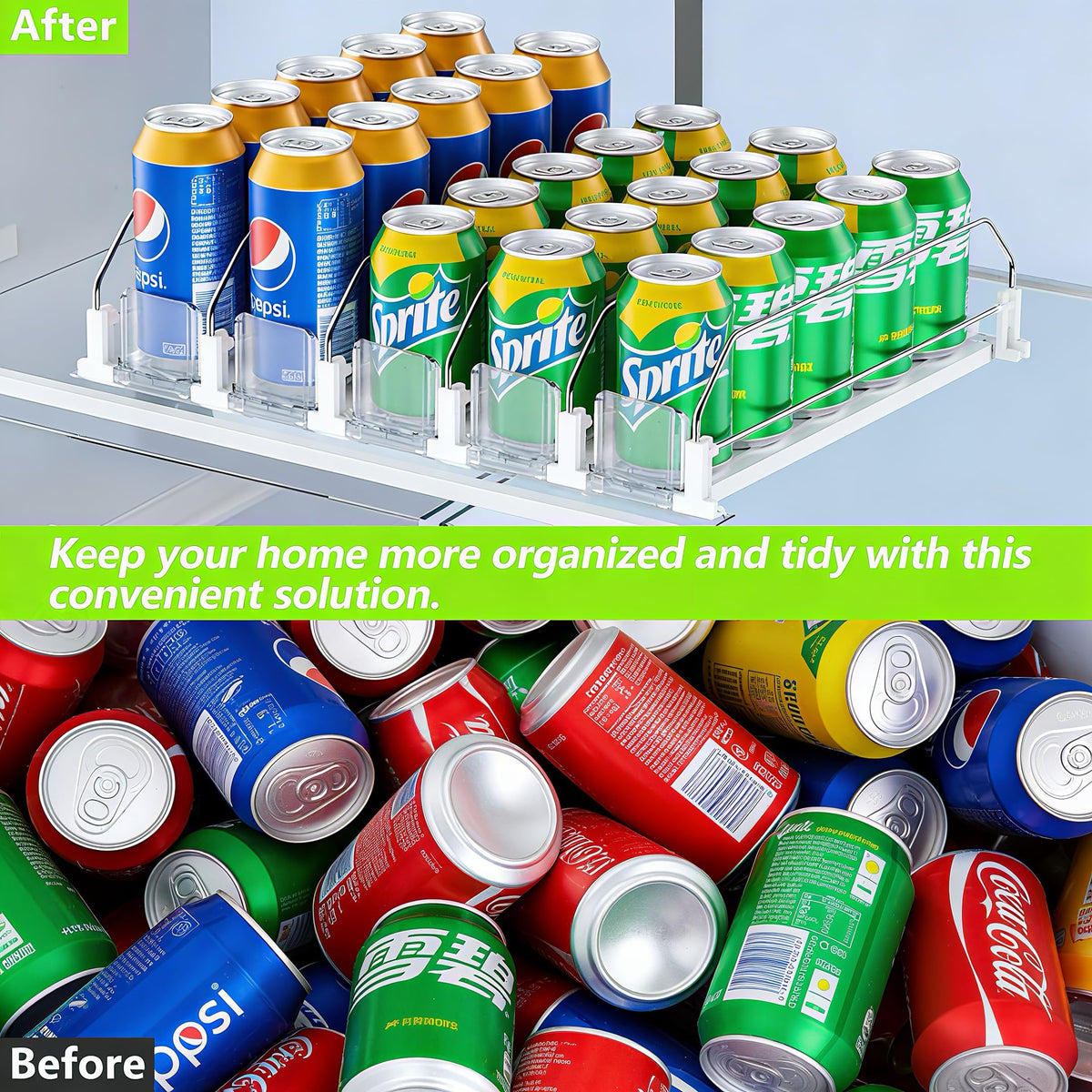JFBAOLAO space-saving design frees shelf room in your fridge.