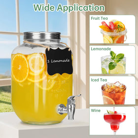 Wide-mouth opening simplifies filling and cleaning