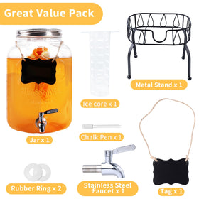JFBAOLAO wide-mouth opening simplifies filling and cleaning after events.