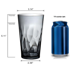 JGIRL dishwasher-safe plastic glass easy to clean and maintain.