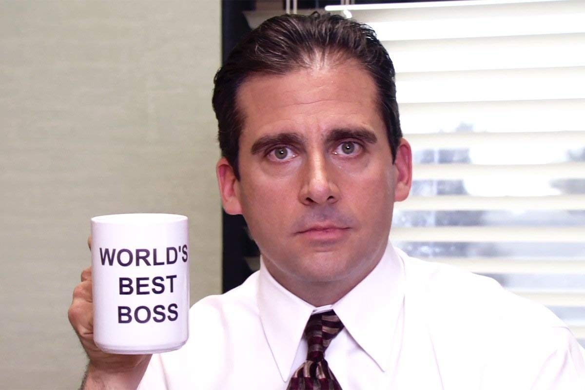 JGTONG World's Best Boss Mug back view highlights durable double-sided print.