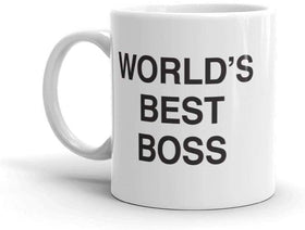 JGTONG World's Best Boss Mug front view for daily coffee breaks.