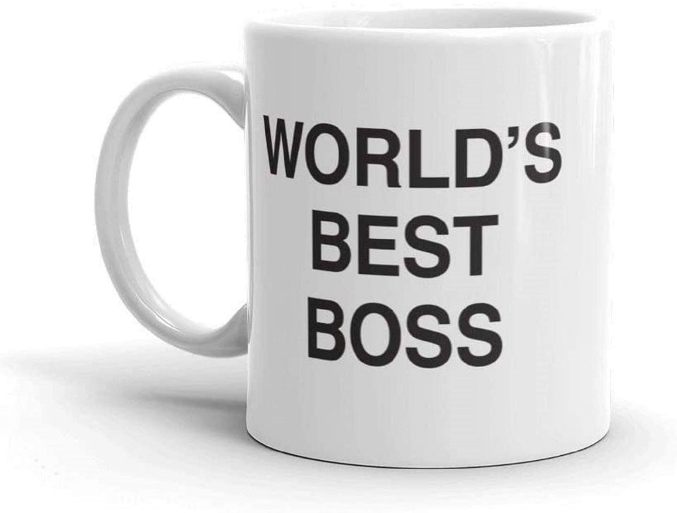 JGTONG World's Best Boss Mug front view for daily coffee breaks.