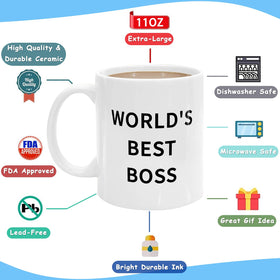 JGTONG World's Best Boss Mug packaging box ready for gifting.
