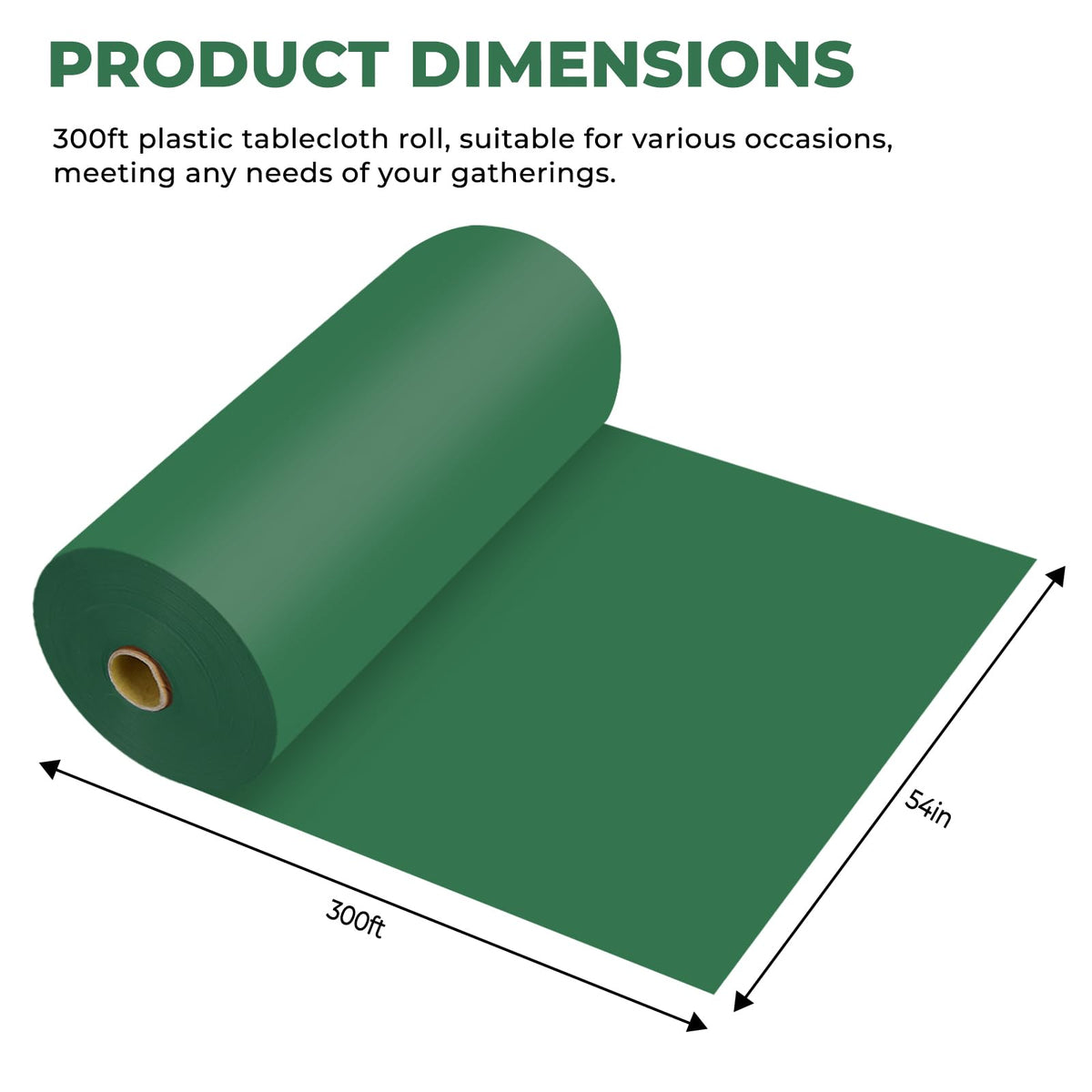 JHDZDHY green tablecloth on table protects surfaces during meals and gatherings