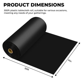 JHDZDHY disposable plastic tablecloth roll for quick cleanup after events